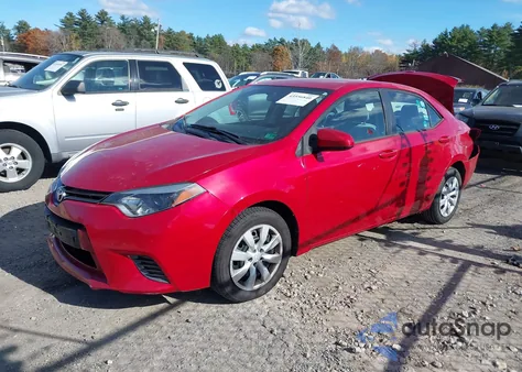 2016 Toyota Corolla Le z USA, uszkodzony, nr VIN 2T1BURHE0GC639979